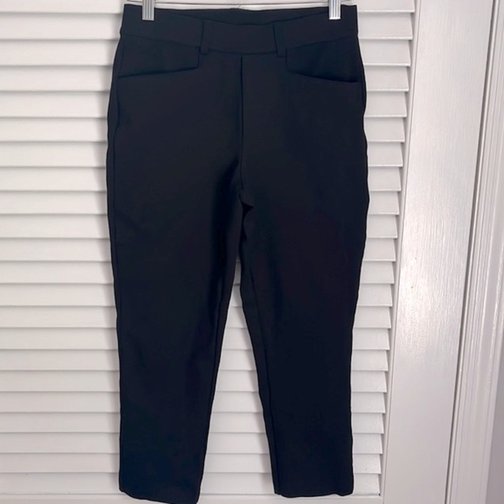 Grace & Lace ponte knit pull on trouser crop pants sz 6/8